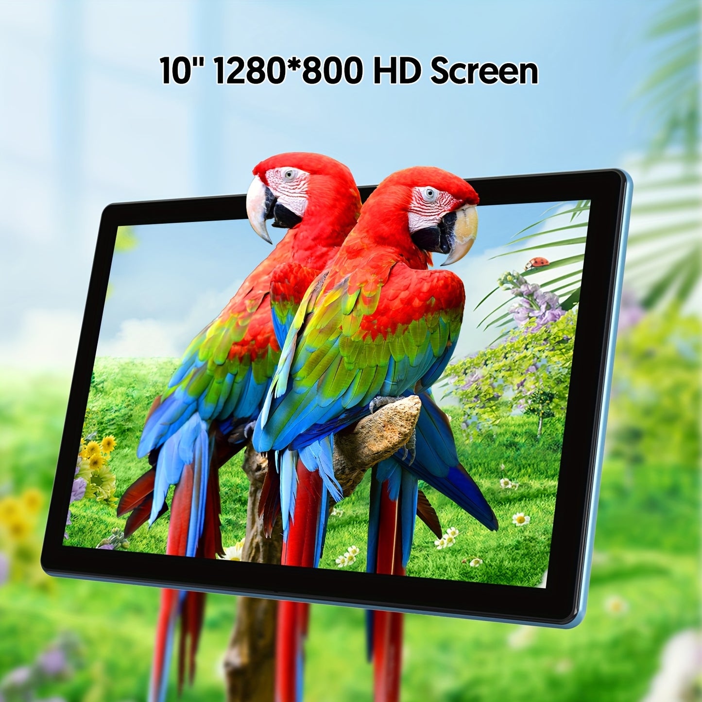 10 Inch Android 15 Tablet, 64GB ROM 12GB RAM Support 1TB Expand, Quad Core WiFi Tablet with FHD IPS Screen 6000mAh Battery, Dual Camera 2-in-1 Tablet with Keyboard Mouse Case Stylus