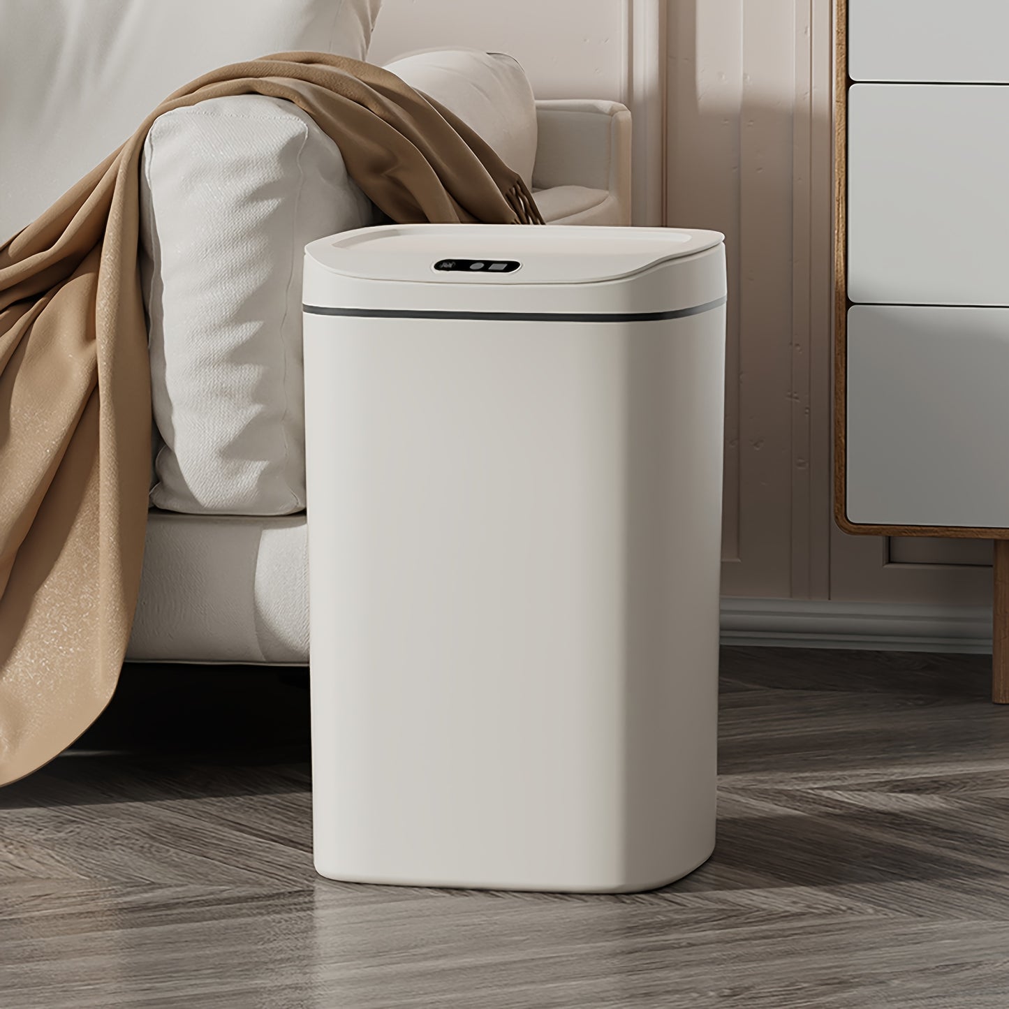 Hands-Free Smart Trash Can with Motion, Sealing Lid & Odor-Blocking Technology, Touchless Operation for /Office//Bathroom, Trash Bin (Easy Clean, Durable Design)