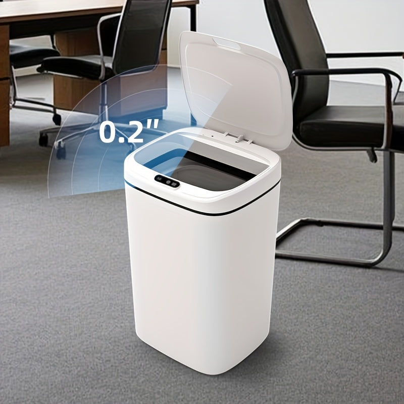 Hands-Free Smart Trash Can with Motion, Sealing Lid & Odor-Blocking Technology, Touchless Operation for /Office//Bathroom, Trash Bin (Easy Clean, Durable Design)