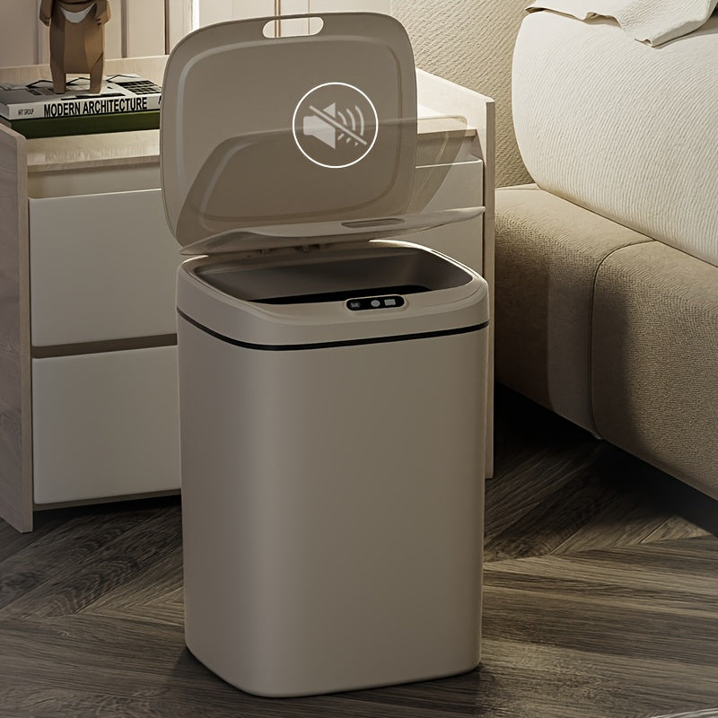 Hands-Free Smart Trash Can with Motion, Sealing Lid & Odor-Blocking Technology, Touchless Operation for /Office//Bathroom, Trash Bin (Easy Clean, Durable Design)