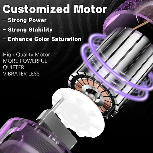 POSEIDON Tattoo Machine Kit Tattoo Gun Kit Complete Set With 20 Tattoo Needles 1500mAh Battery, Tattoo