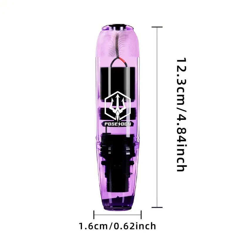POSEIDON Tattoo Machine Kit Tattoo Gun Kit Complete Set With 20 Tattoo Needles 1500mAh Battery, Tattoo